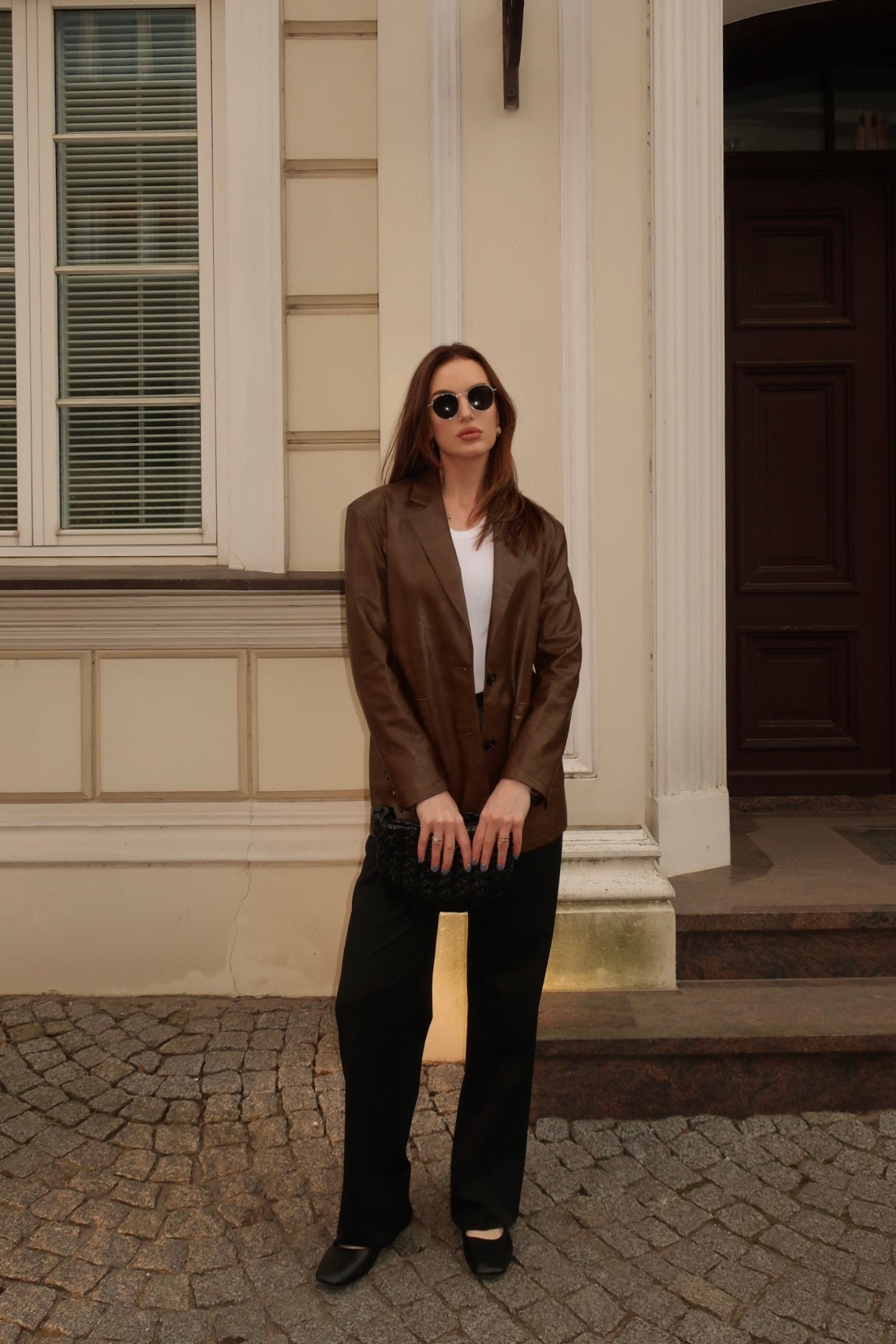 Brown American Retro Leather Jacket