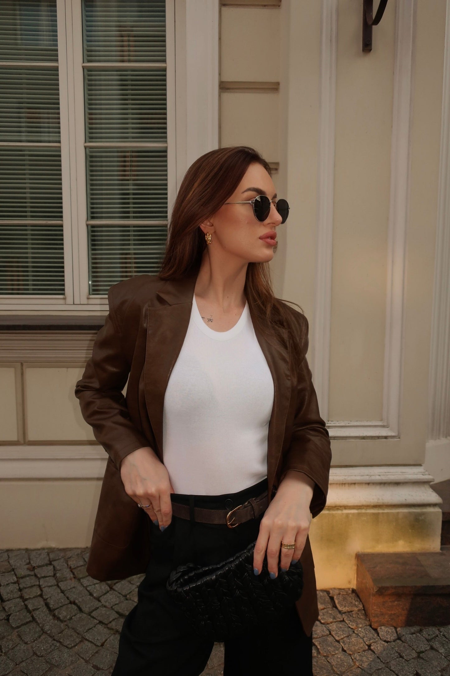 Brown American Retro Leather Jacket