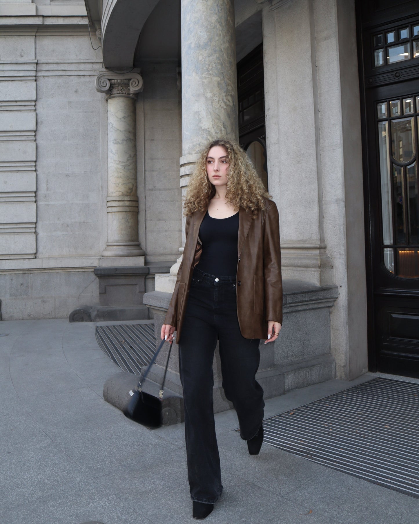 Brown American Retro Leather Jacket